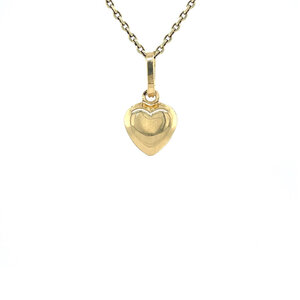 Gold heart pendant 18 kt