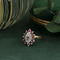 vintage Vintage entourage ring with ruby and diamond 10 kt
