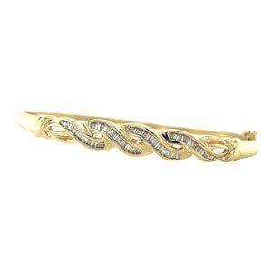 Bangle met diamant 10 kt