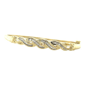 Bangle with diamond 10 kt