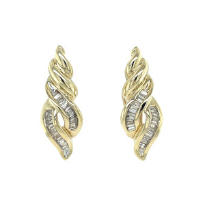 Ear studs with diamond 10 kt