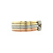 vintage Tricolour gold vintage ring with diamond 14 kt