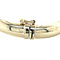 vintage White gold vintage smooth bangle 14 kt