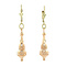 vintage Bicolour golden vintage earrings 14 kt