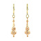 vintage Bicolour golden vintage earrings 14 kt
