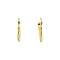 vintage Gold vintage smooth earrings 18 kt