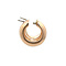 vintage Rose-gold vintage smooth earrings 14 kt
