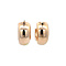 vintage Rose-gold vintage smooth earrings 14 kt