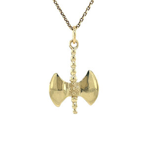 Labrys axe pendant 12 kt