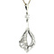 vintage White gold vintage pendant with diamond 14 kt