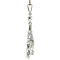 vintage White gold vintage pendant with diamond 14 kt
