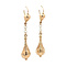 vintage Golden vintage fantasy drop earrings 14 kt