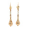vintage Golden vintage fantasy drop earrings 14 kt