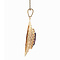 vintage Gouden vintage entourage hanger met kleursteen 14 kt