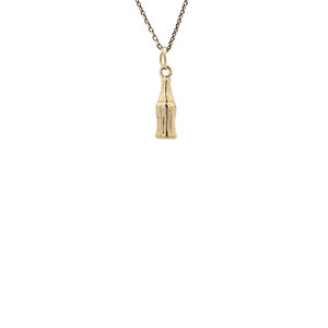 Gold bottle pendant 14 kt