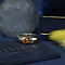 vintage Golden vintage ring with citrine 14 kt