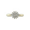 vintage White gold vintage entourage ring with diamond 14 kt