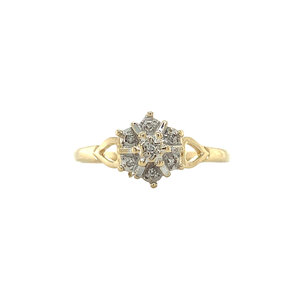 Gouden ring met diamant 14 kt