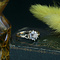 vintage Gold vintage entourage ring with diamond 14 kt