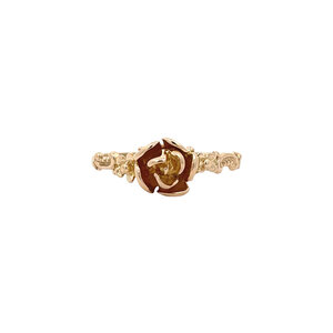 Golden rose ring 14 kt