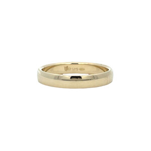 Gouden gladde ring 14 kt