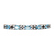 vintage White gold vintage bracelet with aquamarine and diamond 14 kt