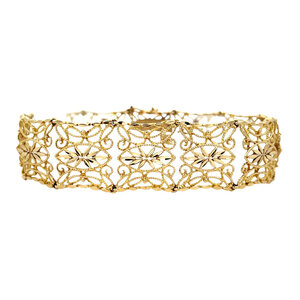 Gold fantasy bracelet 14 kt
