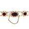 vintage Gold vintage booties bracelet with garnet 14 kt