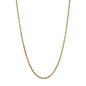 Gold cord necklace 14 kt