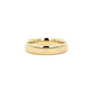 Golden smooth ring 14 kt