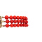 vintage Vintage blood coral bracelet with gold clasp 14 kt