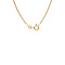 vintage Gouden vintage gourmet collier 14 kt