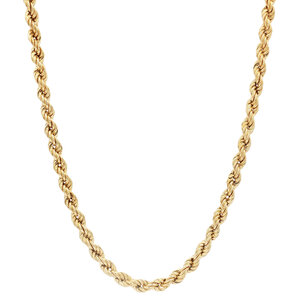 Gouden koord collier 14 kt