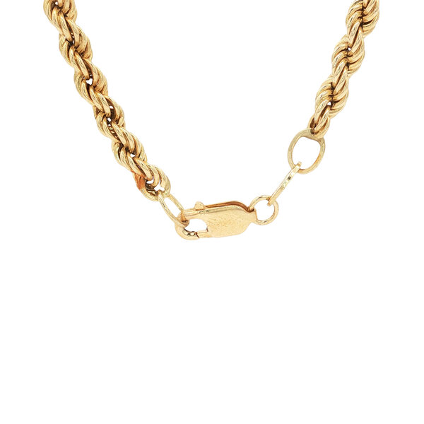 vintage Gouden vintage koord collier 14 kt