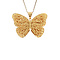 vintage Gouden vintage vlinder hanger 14 kt