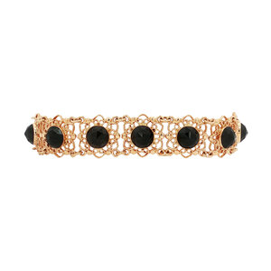 Gold bracelet with garnet 14 kt