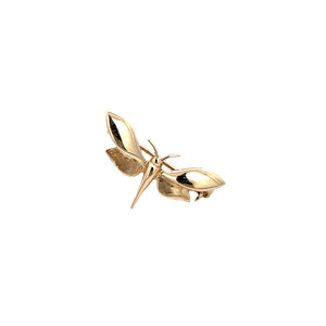 Gold dragonfly brooch 14 kt