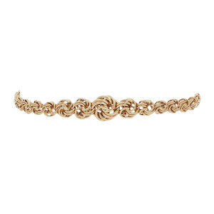 Gold fantasy bracelet 14 kt
