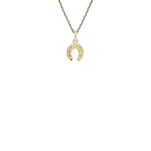 Golden horseshoe pendant 14 kt