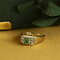vintage Gold vintage ring with tourmaline and diamond 14 kt