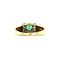 vintage Gouden vintage ring met toermalijn en diamant 14 kt
