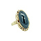 vintage Gold vintage ring with hematite 14 kt