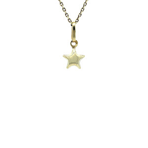 Golden star pendant 14 kt