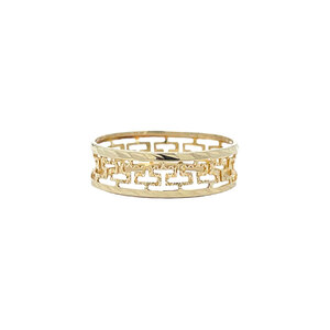 Meander ring 12 kt
