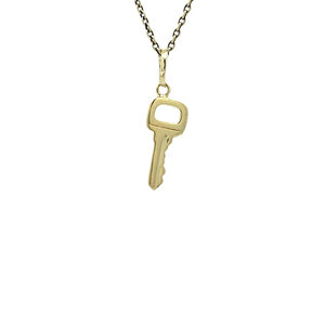 Gold key pendant 14 kt
