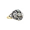 vintage Gold vintage ring with rose diamond 14 kt/925