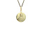 vintage Gold vintage coin pendant with Jesus, Joseph and Mary 14 kt