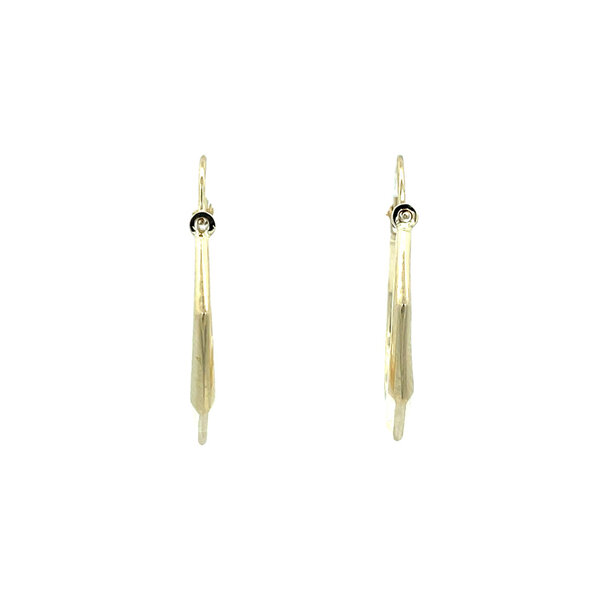 vintage Gouden vintage fantasie oorringen 14 kt