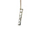 vintage Witgouden vintage kruis hanger met diamant 18 kt