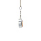 vintage White gold vintage pendant with citrine and diamond 14 kt
